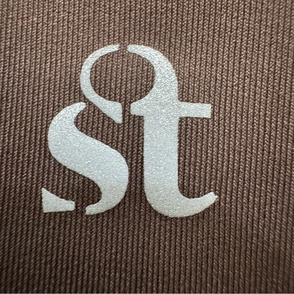 Strut This Dallas Ankle Leggings High Rise Side Pockets Kona Brown Women Medium - Picture 10 of 14